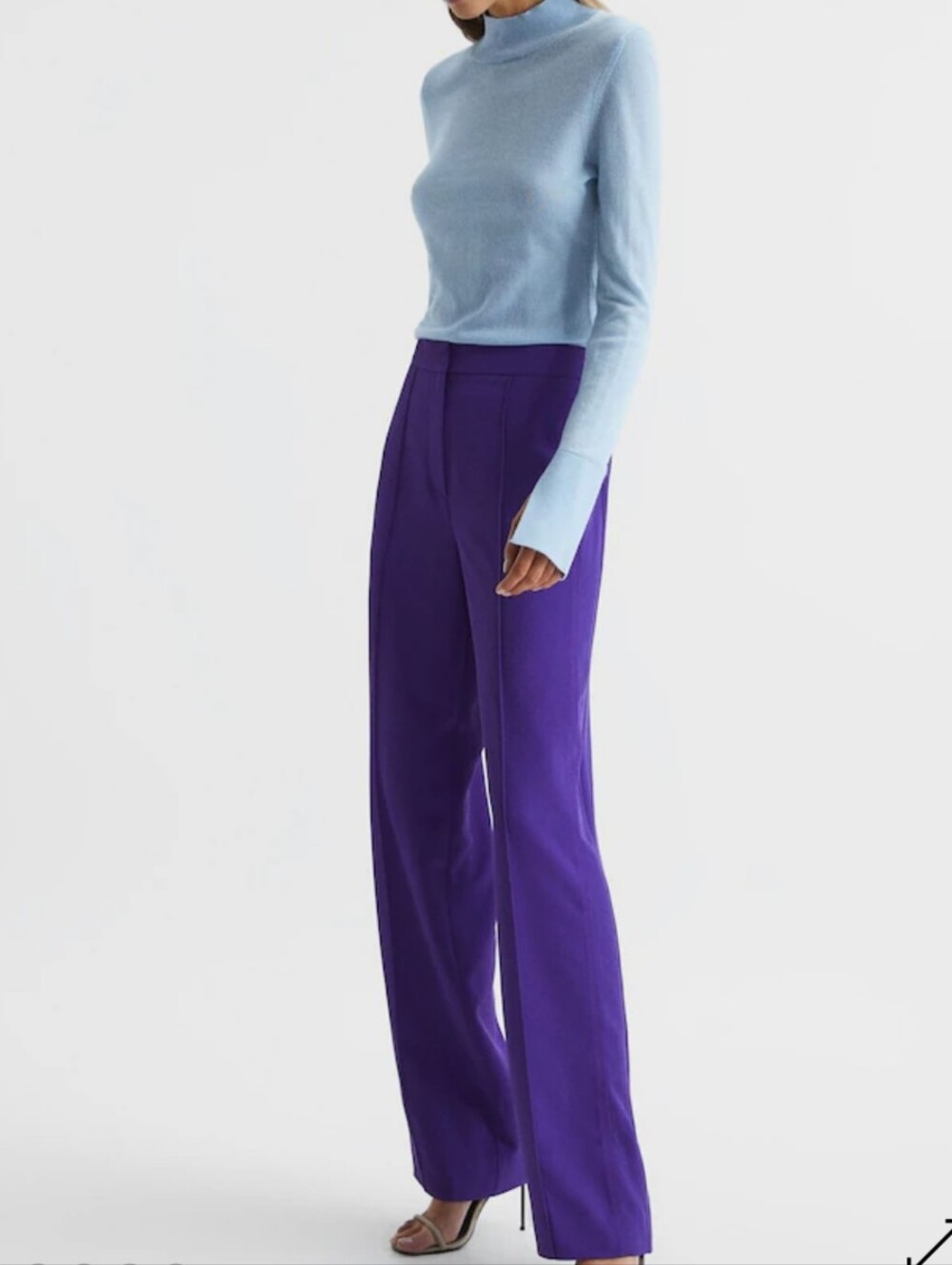 NWT REISS Aleah Elasticated Waist Wide Leg Pants Sz 4